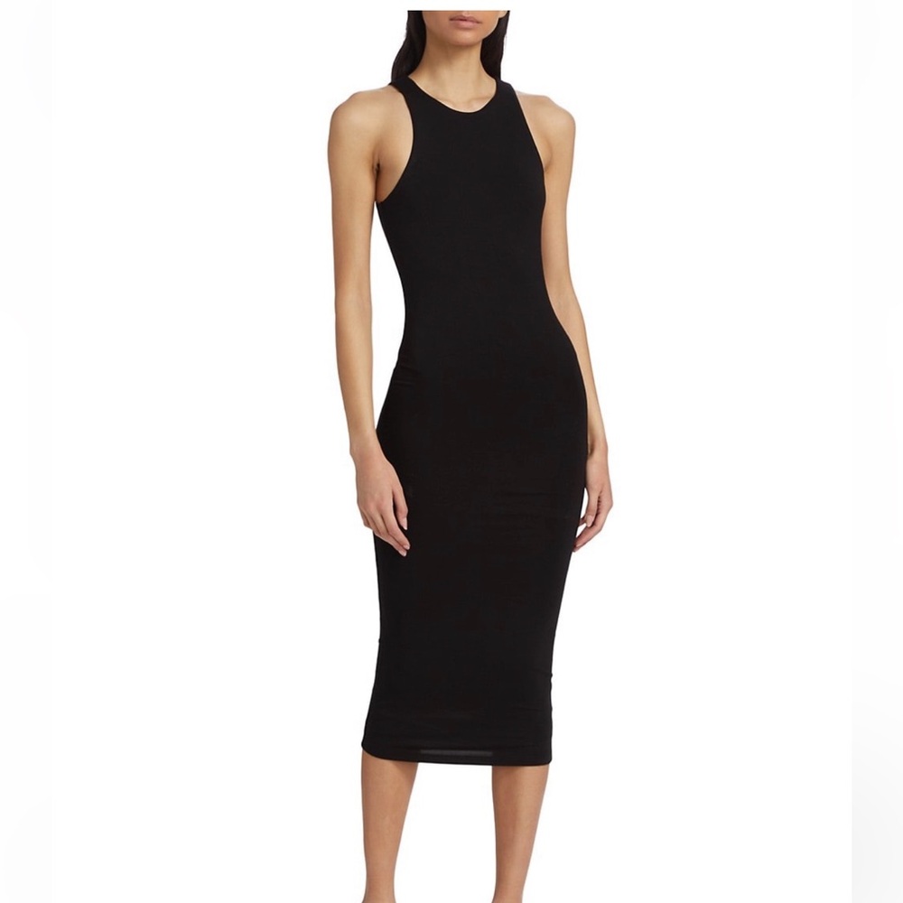 GOOD AMERICAN Good Touch Stretch Tank Midi-Dress